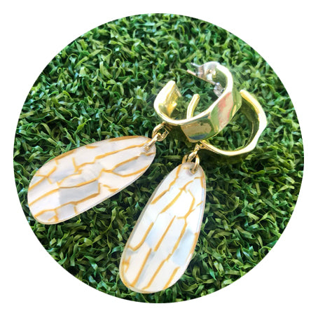 Pearlised Drop Hoop