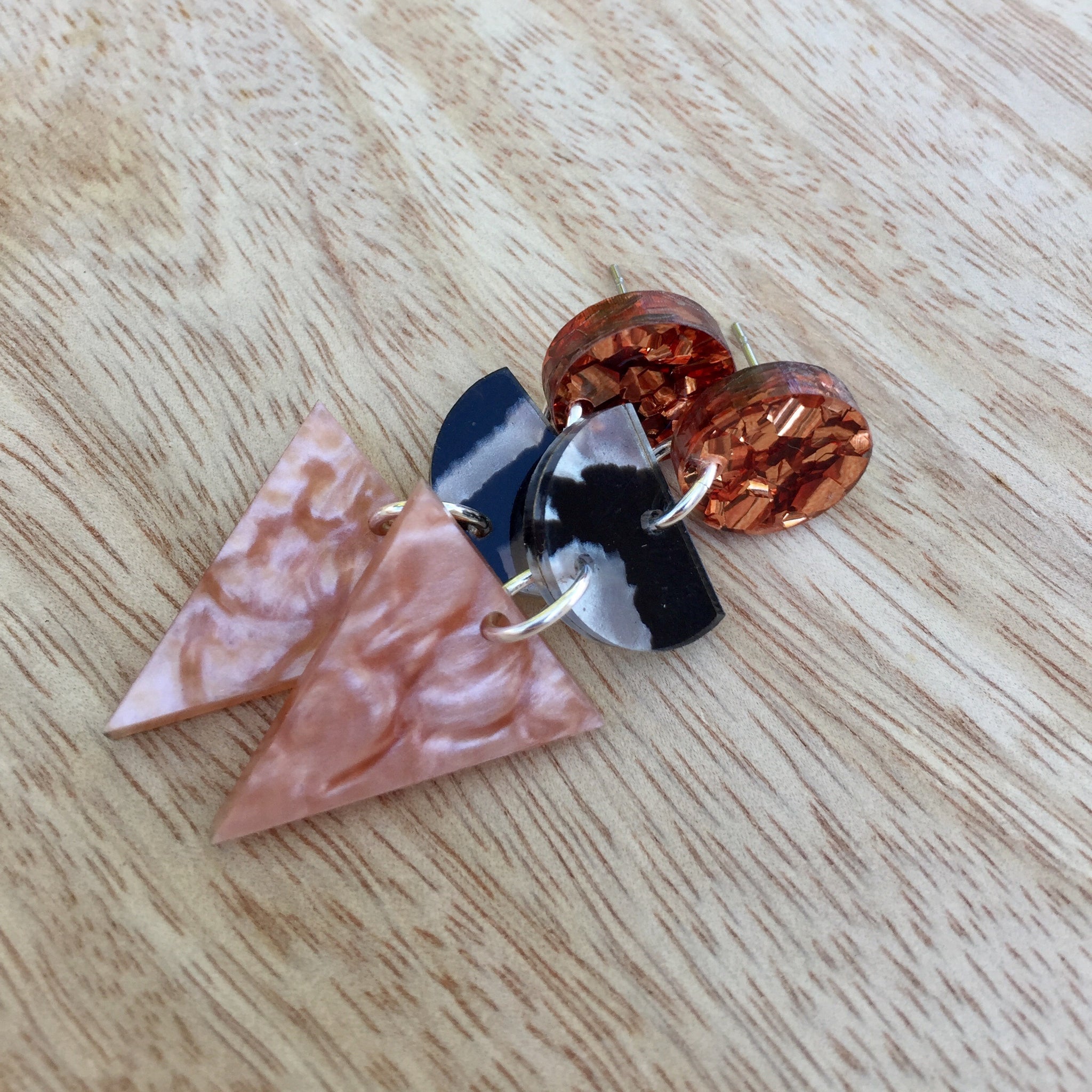 Rose Coral Trios
