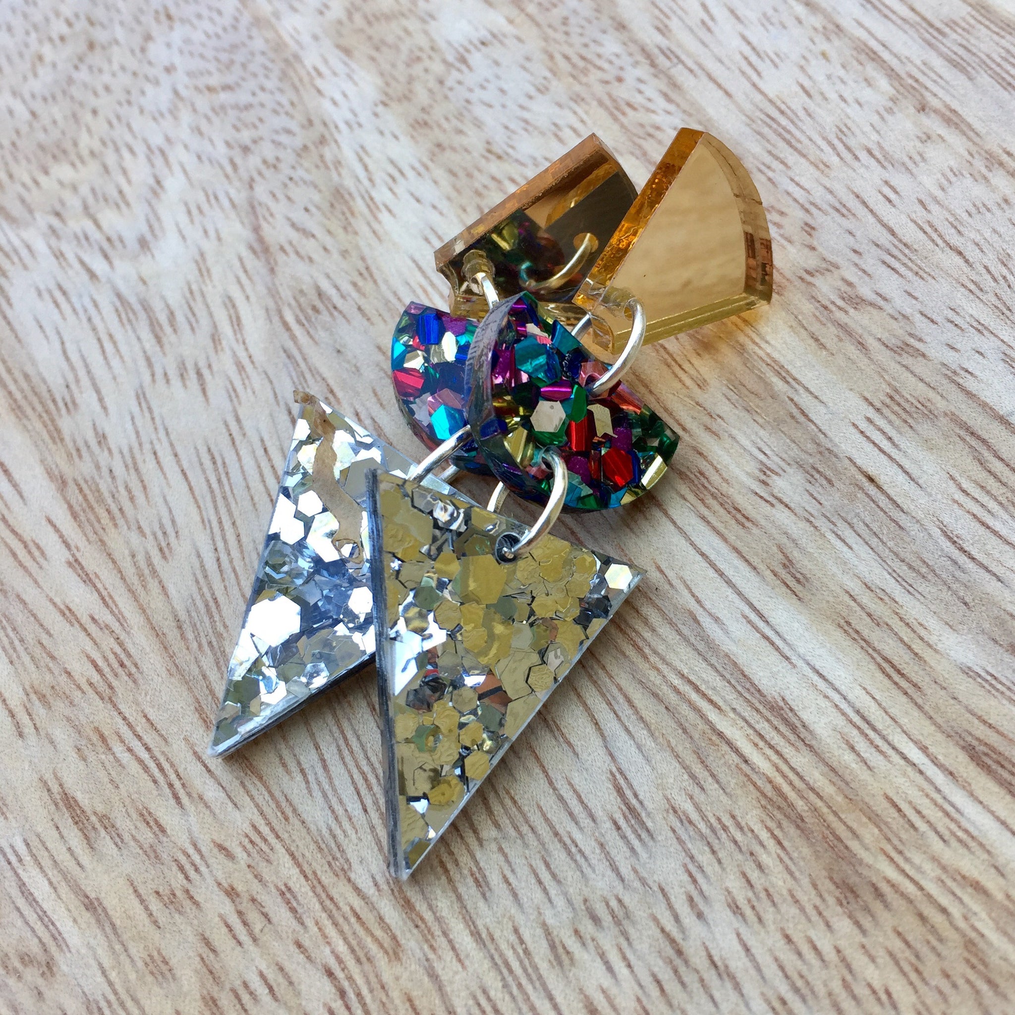 Metallic Trios (silver)